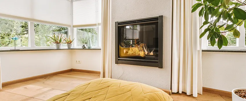 Residential Fireplace Ceramic Glass Installation in Holbrook, NY