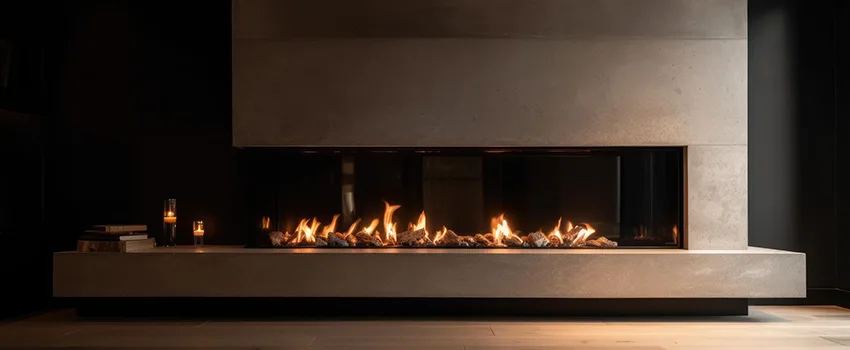 Gas Fireplace Ember Bed Design Services in Holbrook, New York