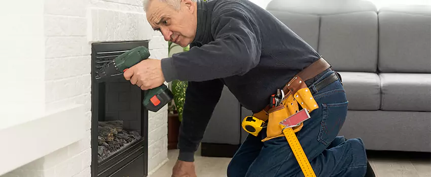 New Indoor Fireplace Installation in Holbrook, New York