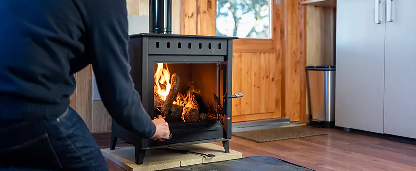 Open Hearth Wood Fireplace Installation in Holbrook, NY