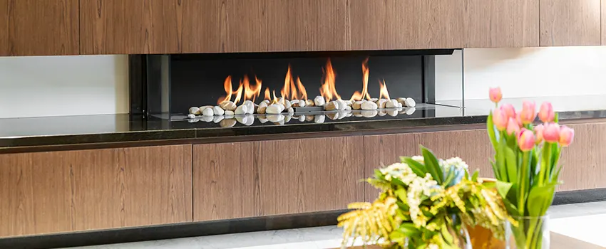 Double-height Fireplace Design Refurbishment in Holbrook, New York