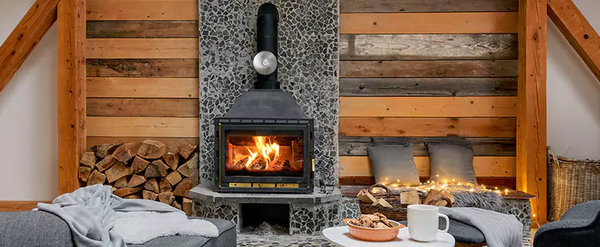 Thelin Hearth Products Direct Vent Gas Stove Fireplace Inspection in Holbrook, New York